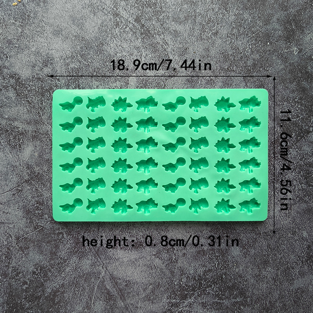 48 incluso pequeño dinosaurio 132 molde de silicona de caramelo DIY caramelo chocolate galleta pastel decoración plug-in