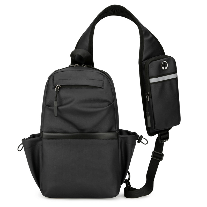 Nuevo bolso de pecho de negocios de hombre transfronterizo, bolso de hombro de moda simple multifuncional de gran capacidad al aire libre