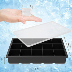 亞馬遜家用6孔硅膠冰球圓形方格商用37格蜂窩4連製冰盒玫瑰花套裝