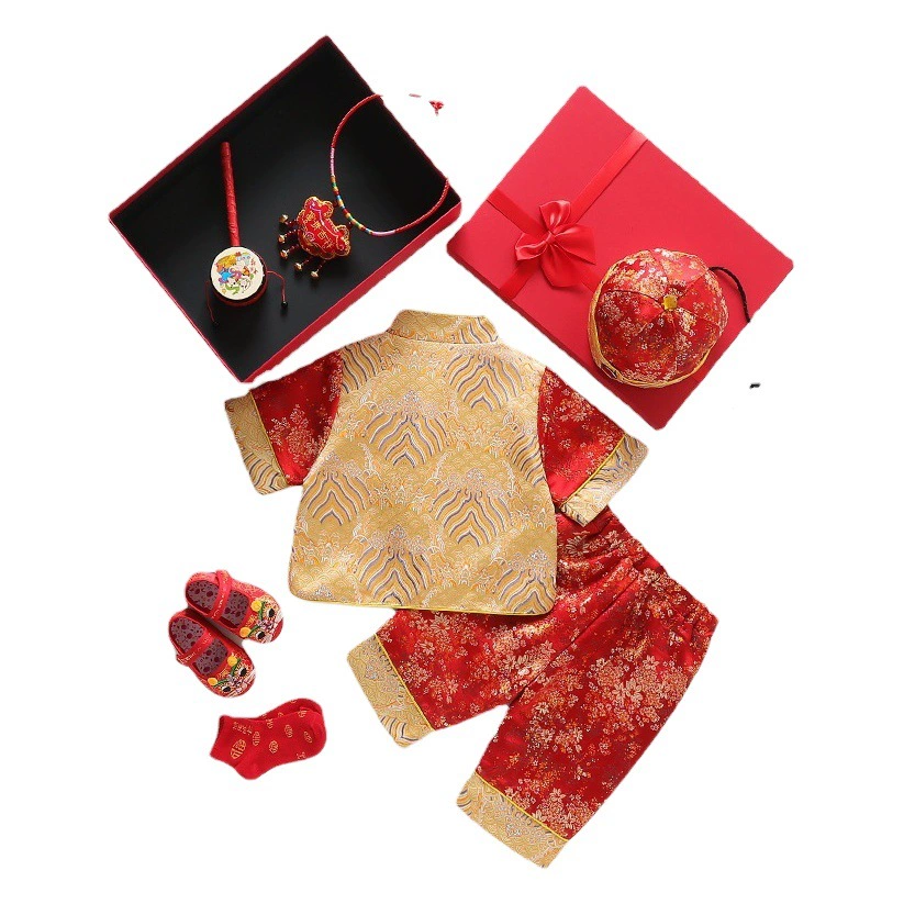 25 летних детских костюмов китайского стиля для мальчиков и девочек