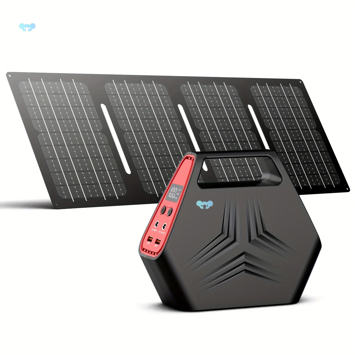 Портативная электростанция мощностью 100 Вт со складной солнечной панелью мощностью 40 Вт
