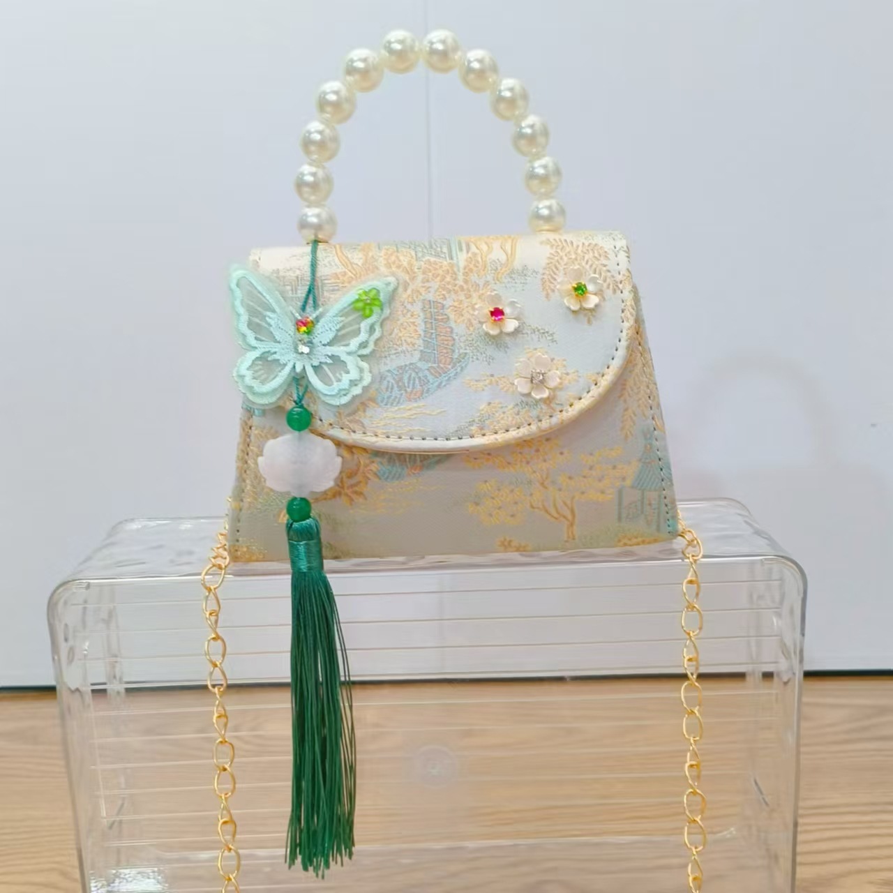 Nuevo estilo antiguo bolso para niños bolso de mensajero lindo para niña bolso de hombro de viaje de niña de estilo chino bolso de hombro de todo fósforo