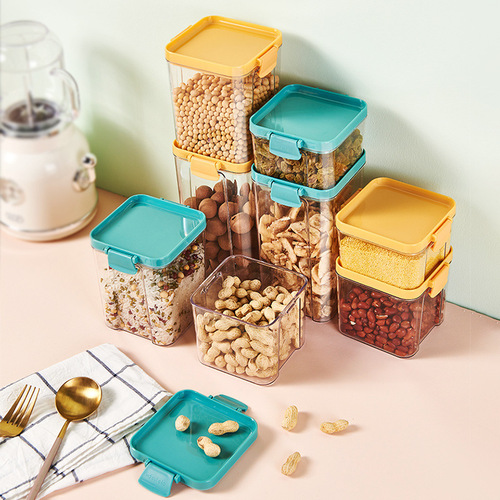 Carton packaging storage tank grain storage box food grade transparent plastic box snack dry goods sealed tank
