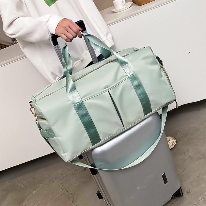 Yoga natación bolsa de fitness impresa logotipo zapato almacén bolsa de viaje de gran capacidad separación seca y húmeda bolsa deportiva de tirón