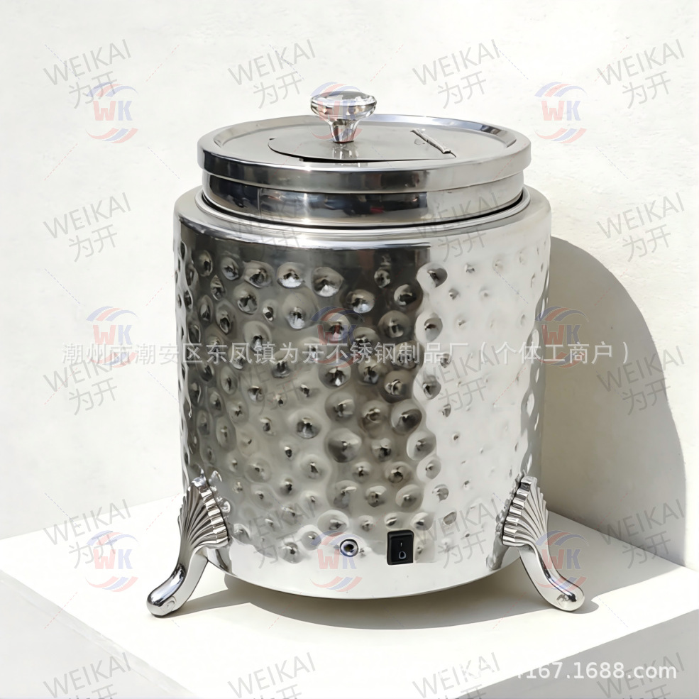 304 ollas de sopa caliente de acero inoxidable transfronterizas, sopa caliente comercial, gachas, cubos, ollas, Hotel desayuno, calefacción eléctrica y aislamiento térmico 13l estufa de sopa de autoservicio