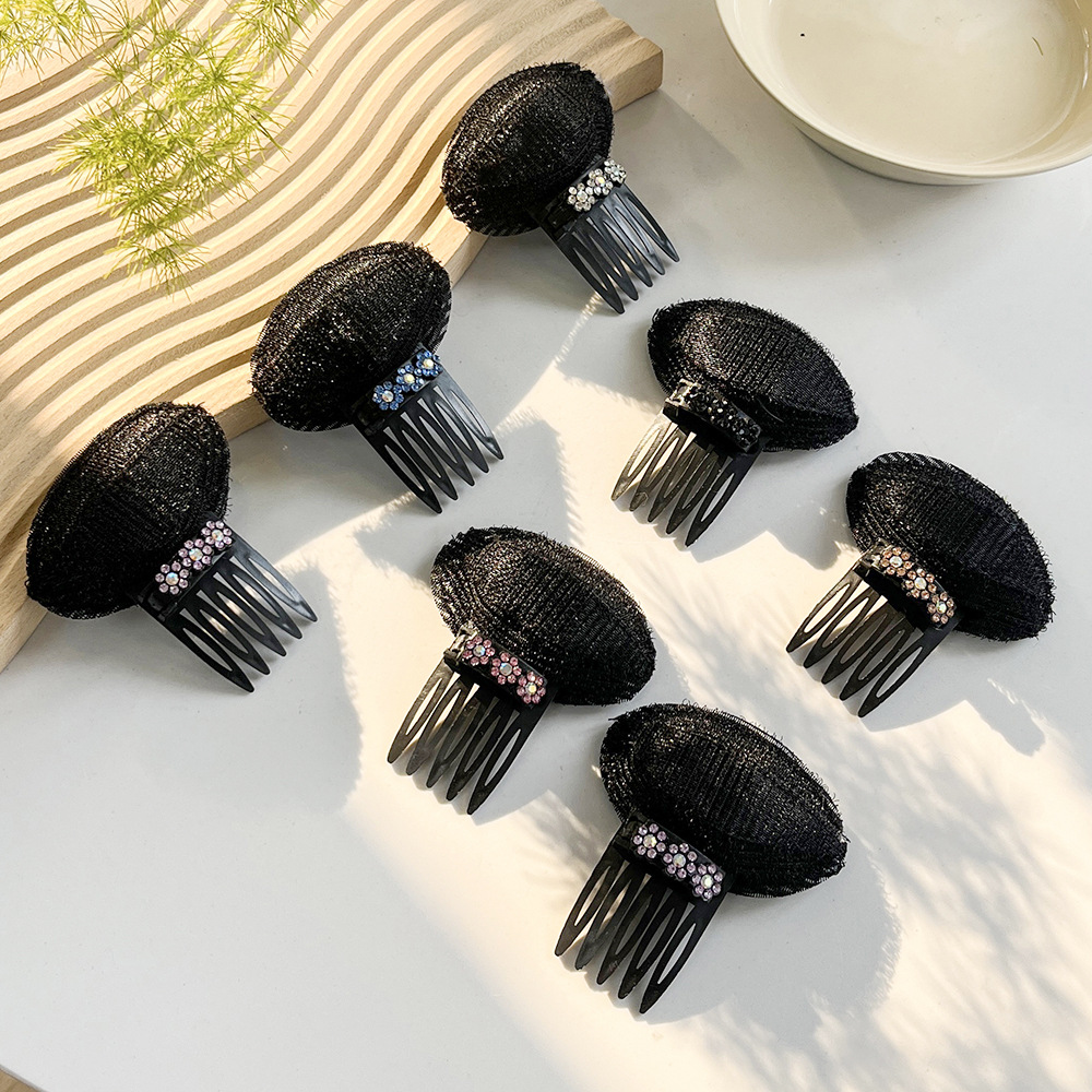 Fresh flower bangs increased comb seamless invisible hair clip cranial top increased hair pad fluffy pad hair artifact