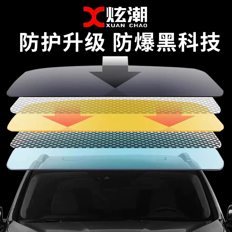 Explosion-proof sun protection cream solar-powered, glass sticker