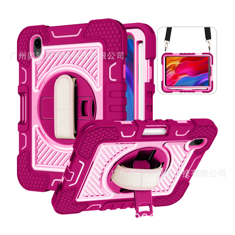 Suitable for iPad mini6 with Pen slot bracelet shoulder strap bracket protective case mini 6 drop-proof bracket flat case