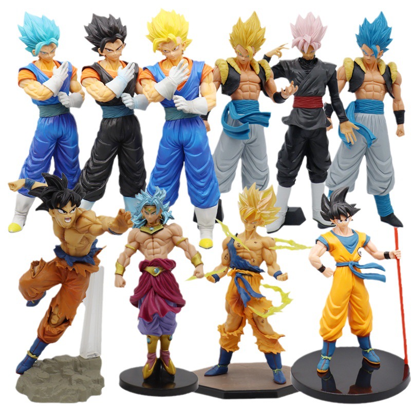 Dragon Ball Goku Hình Mẫu Siêu Saiyan Gogeta Vegito Trận Bị Hư Hại Truyện Tranh Hoạt Hình Búp Bê Ngoại Vi