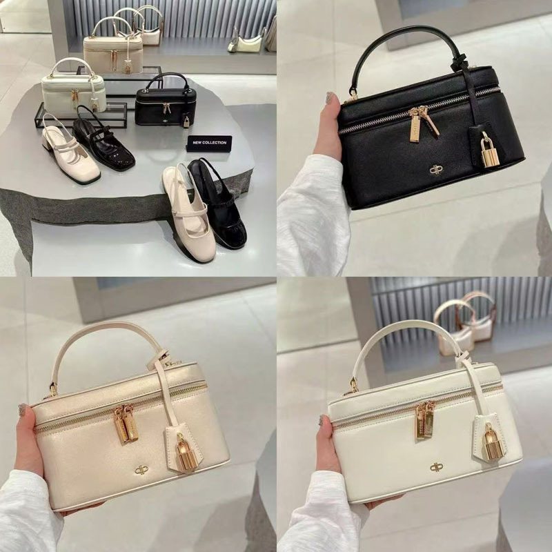 2025 Autumn and Winter Zipper Box Bag Handheld Small Square Bag 2025 Autumn and Winter Zipper Box Bag Handheld Small Square Bag