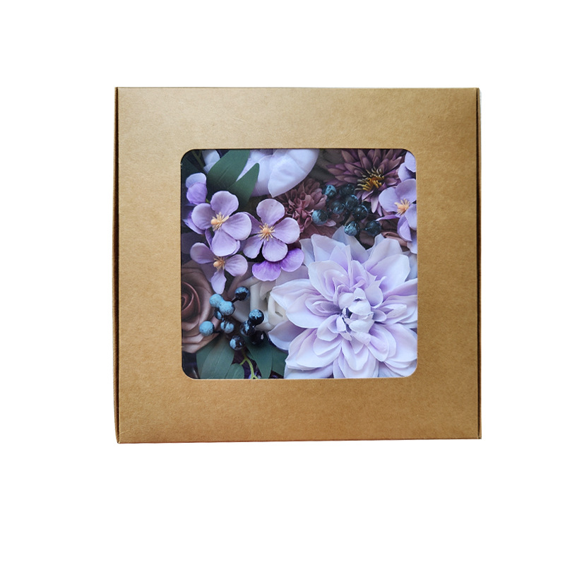 手工制作仿真绢花紫色婚礼订婚仪式DIY手捧新娘礼物家居欧式跨境