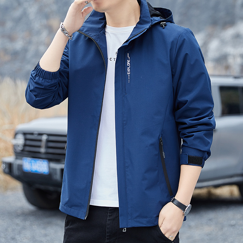 Paul 2025 New Windproof Waterproof Charge Clothes Men's Removable Hat Windbreaker Outdoor Casual Jacket Sports Jacket Paul 2025 New Windproof Waterproof Charge Clothes Men's Removable Hat Windbreaker Outdoor Casual Jacket Sports Jacket