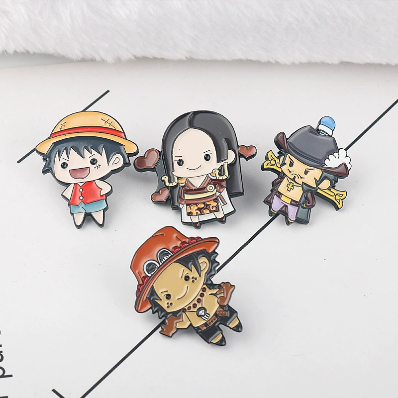 Брошь японского мультфильма аниме One Piece, заклепка Лаффи, Нефритовый Хэлк, Хоукай, рисовая бронза, та же персонаж