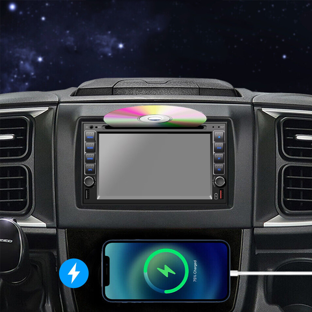 6.2 inch car bluetooth MP5 touch screen MP4 car radio DVD/CD player 6263