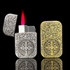 Factory direct selling personality Creative relief -carved zinc alloy Constantin inflatable metal windproof lighter