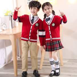 男女童校园风校服儿童班服英伦演出服装中小学生套装幼儿园园服