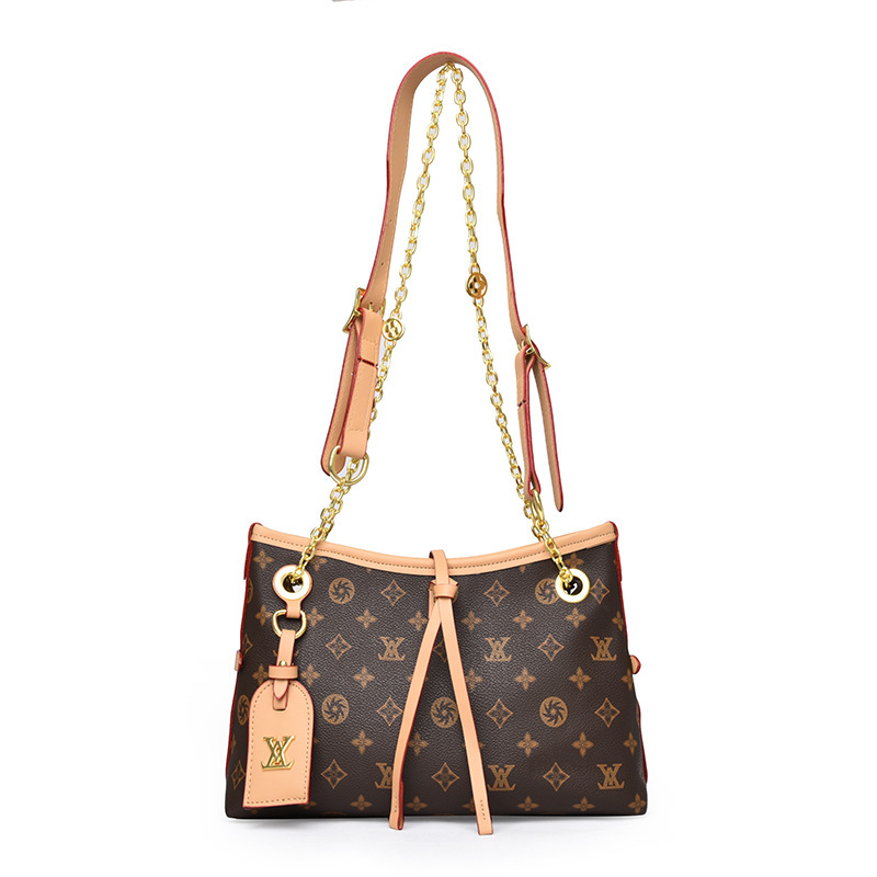 Cross-Border Ladiespurse Fashionable Large-Capacity Tote Bag Printed Pu Crossbody Bag Women's Textured Light Luxury Shoulder Bag
