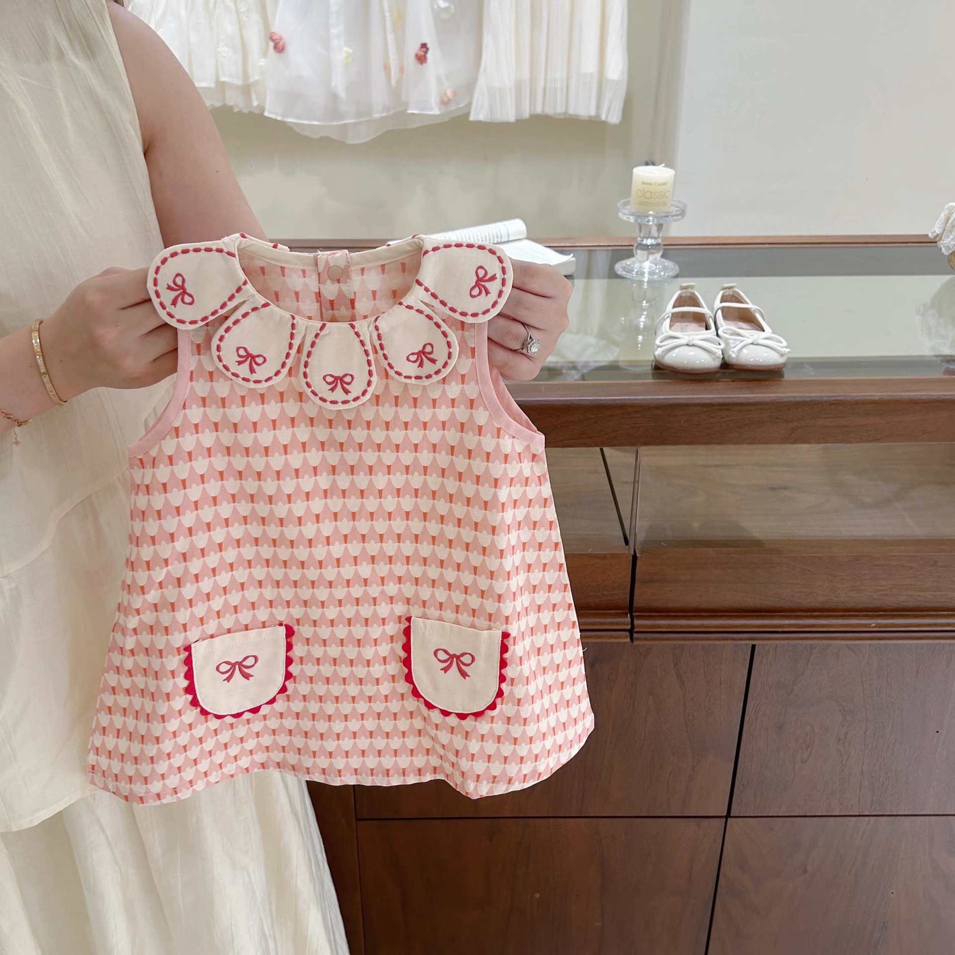 Children's cute summer sleevless dress