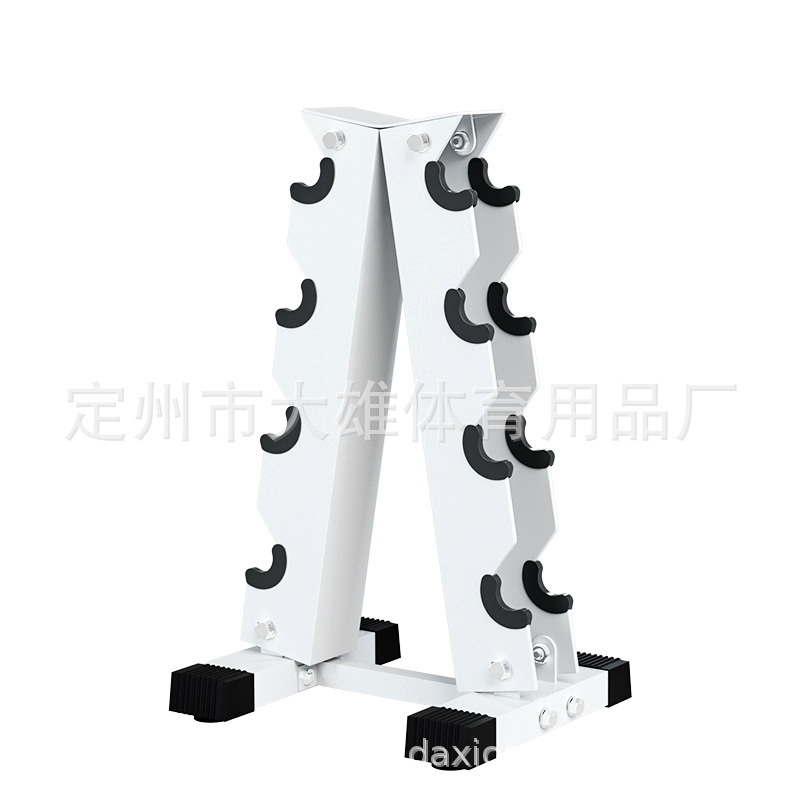 Mancuerna rack espesado tubo de acero Barbell rack hogar comercial equipo de fitness de doble capa hervidor campana rack mancuerna en forma de rack