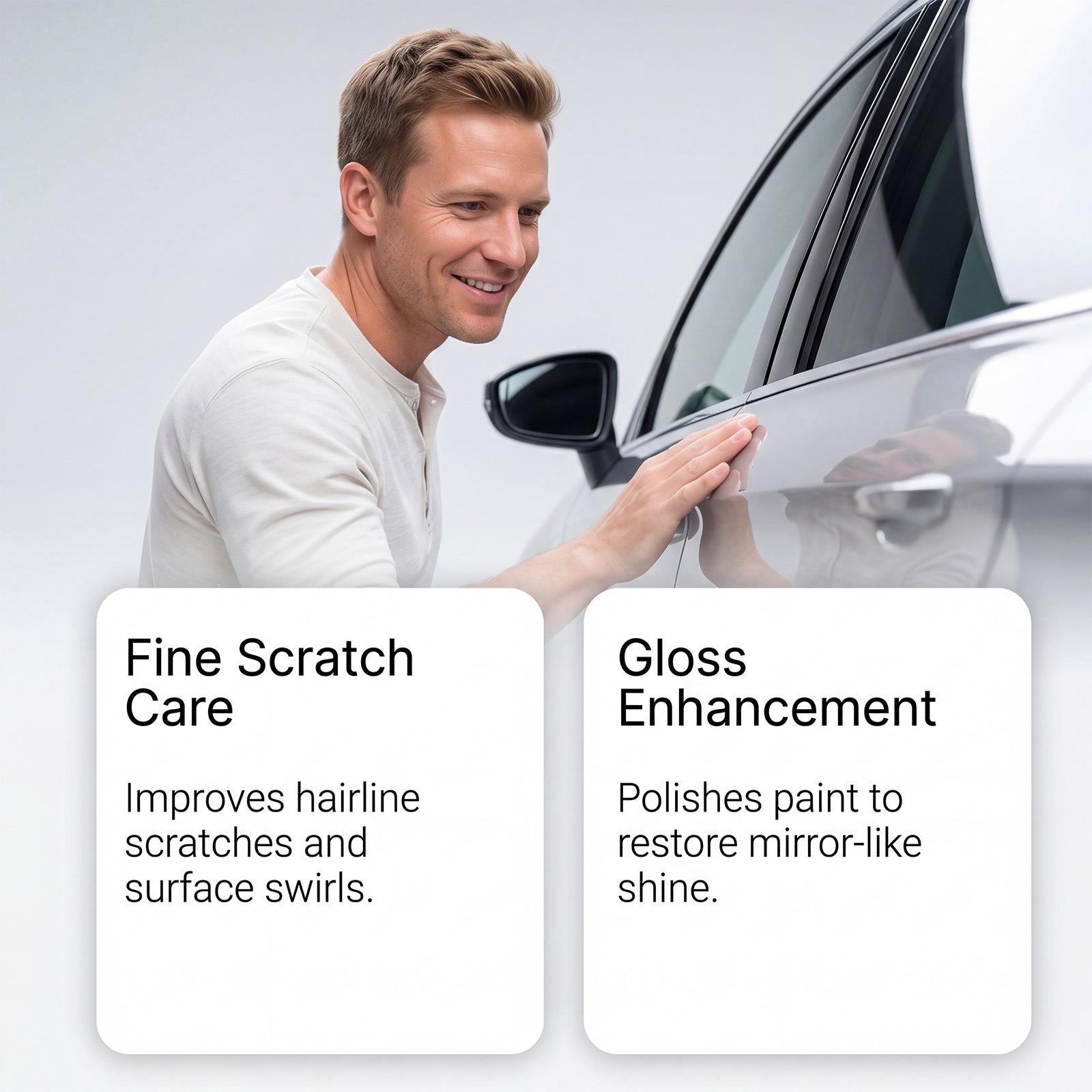 Homonth Car Scratch Care Cloth, Paint and Glass Surface Scratch Cleaning Cloth, Easy to Carry and Portable
