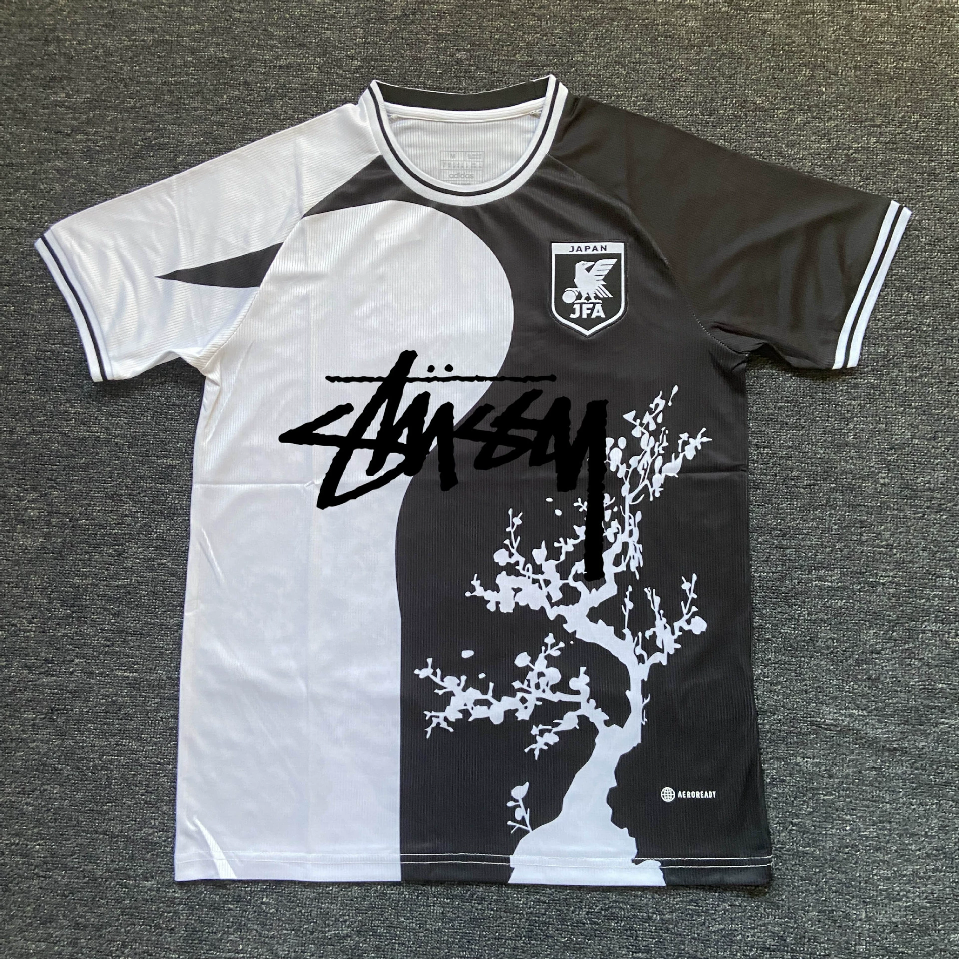 Футболка в японском стиле Stussy версия фанатский комплект джерси аниме Y3 японский самурай Гоку тренд совместное брендинг