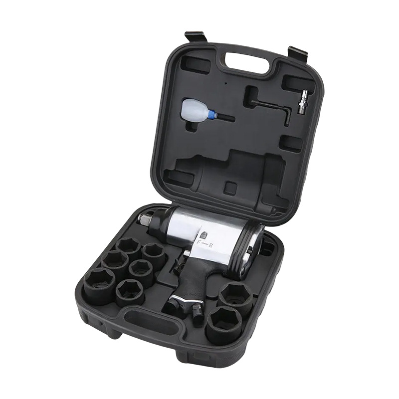 Llave neumática WF-036 personalizada transfronteriza de 3/4 pulgadas pistola de viento pequeña de grado industrial 13 piezas juego de herramientas de reparación de automóviles