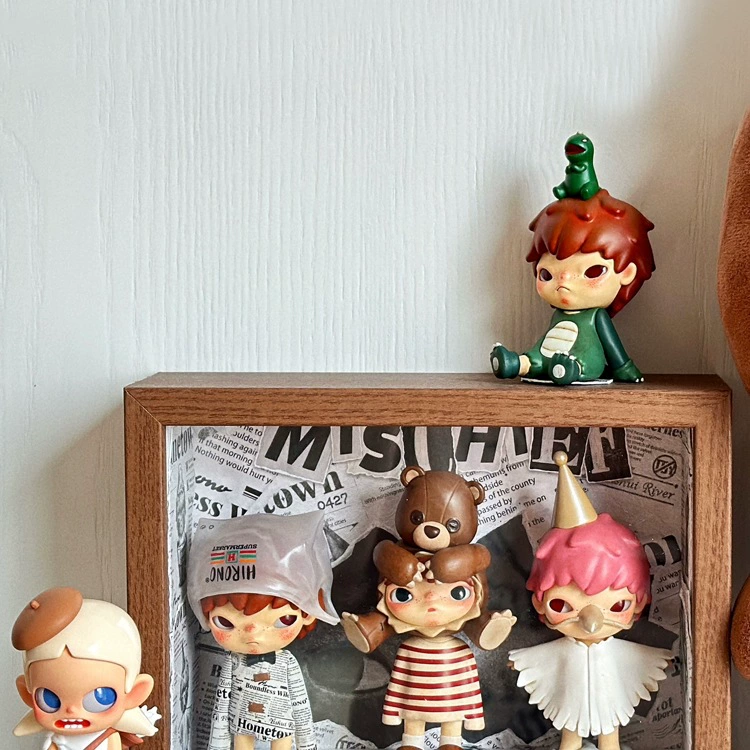 Подставка для хранения слепых коробок Ono, фоторамка «сделай сам», кукла Bubble Mart, пылезащитный шкаф ручной работы, прозрачная коробка