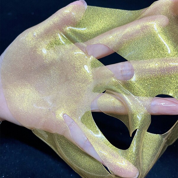 golden thin face mask