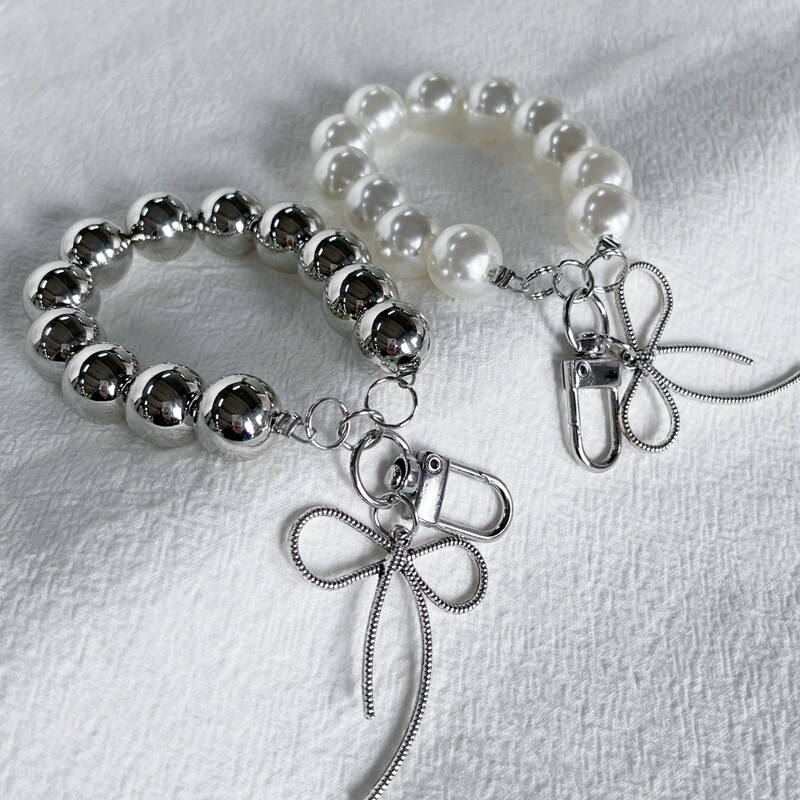 Fashion Personality Creative Beaded Pendant Pendant Handheld Chain Wristband Short Lanyard Mobile Phone Lanyard Keychain Accessories