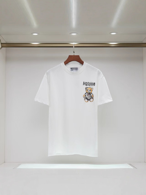 四季正确版莫斯奇诺小熊T恤ins时尚简约宽松纯棉高街短袖一件代发|undefined