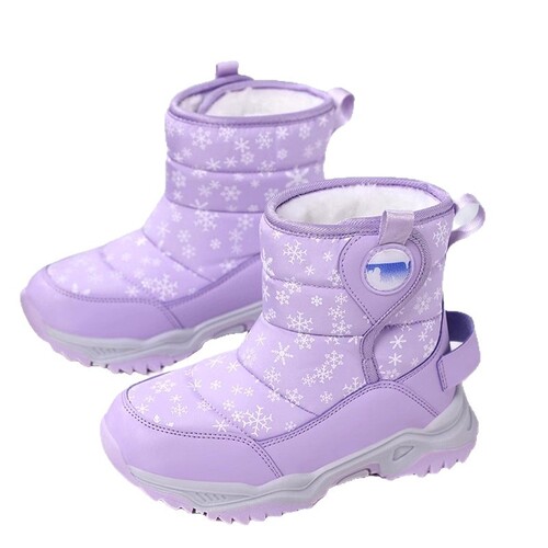 Children's versatile snow boots, autumn new warm and padded snow boots for older children, stylish cotton boots