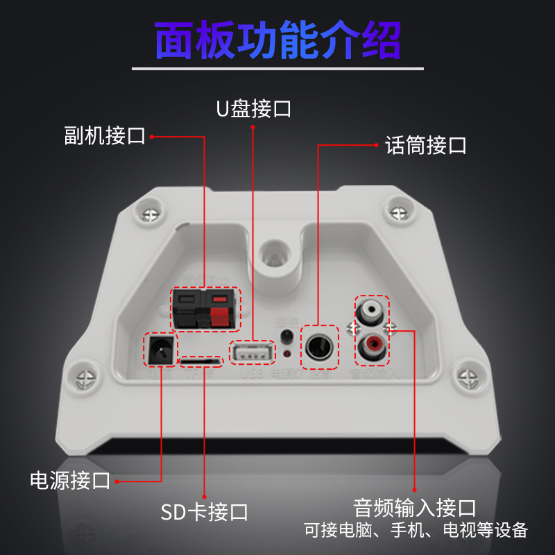 ST502 Active Bluetooth Speaker Outdoor Waterproof Public Address Horn Store Commercial Wall-Mounted Speaker