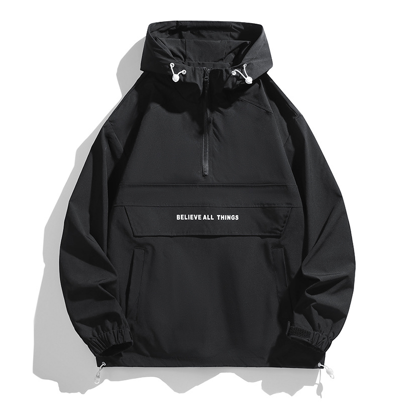 autumn demi-season men's jacket for men and women with zipper