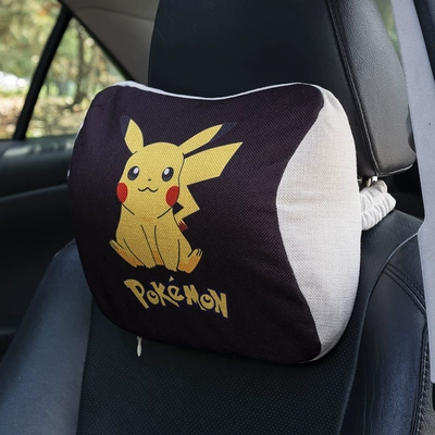 Waist support — headrest lumbar support suit driver - diamond-pillow-black-pikachu-single