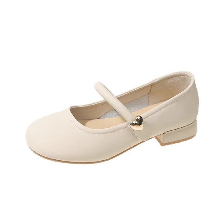 Women's Shallow-cut Single 2026 New Summer Style With Chunky Heels Soft Soles, Elegant And Gentle French Mary Jane_vogvips.com
