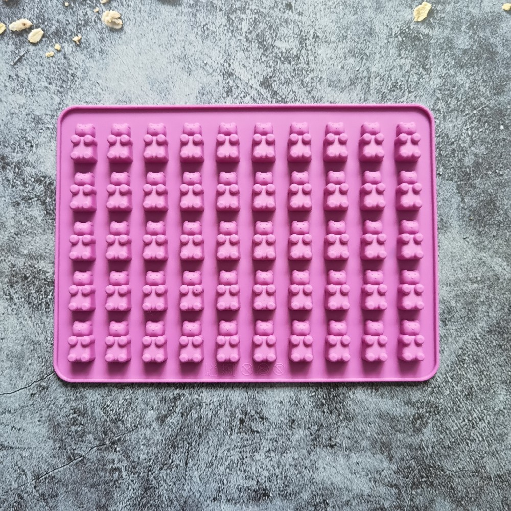 50 Lian Bear Chocolate 300 Molde de silicona Pudín Molde de postre Decoración de pasteles Utensilios para hornear de cocina