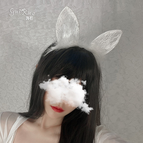 Gorgeous sexy accessories lace plush headband internet celebrity photoshoot cat ears cosplay uniform accessories dropshipping p1