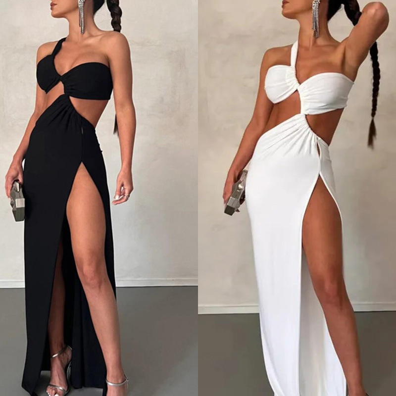 Modisches One-shoulder-kleid Für Damen In Großen Größen Elegant_voghion.com
