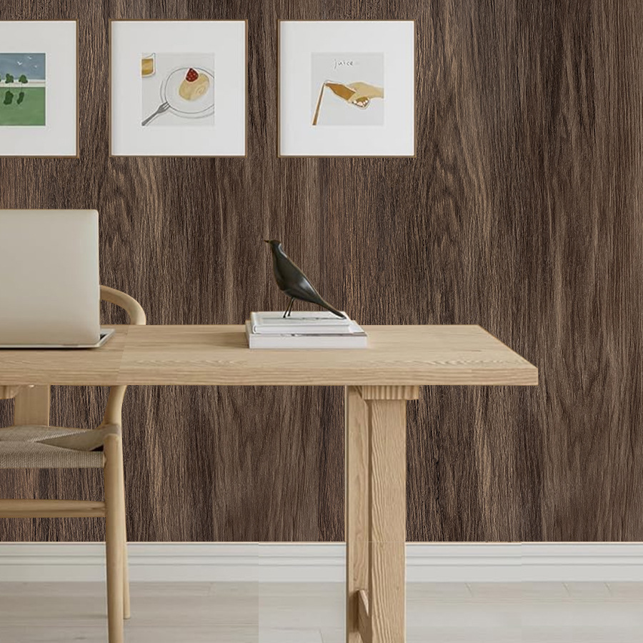 Rotbraune Holzoptik Klebefolie Für Wandgestaltung Und Möbel_voghion.com