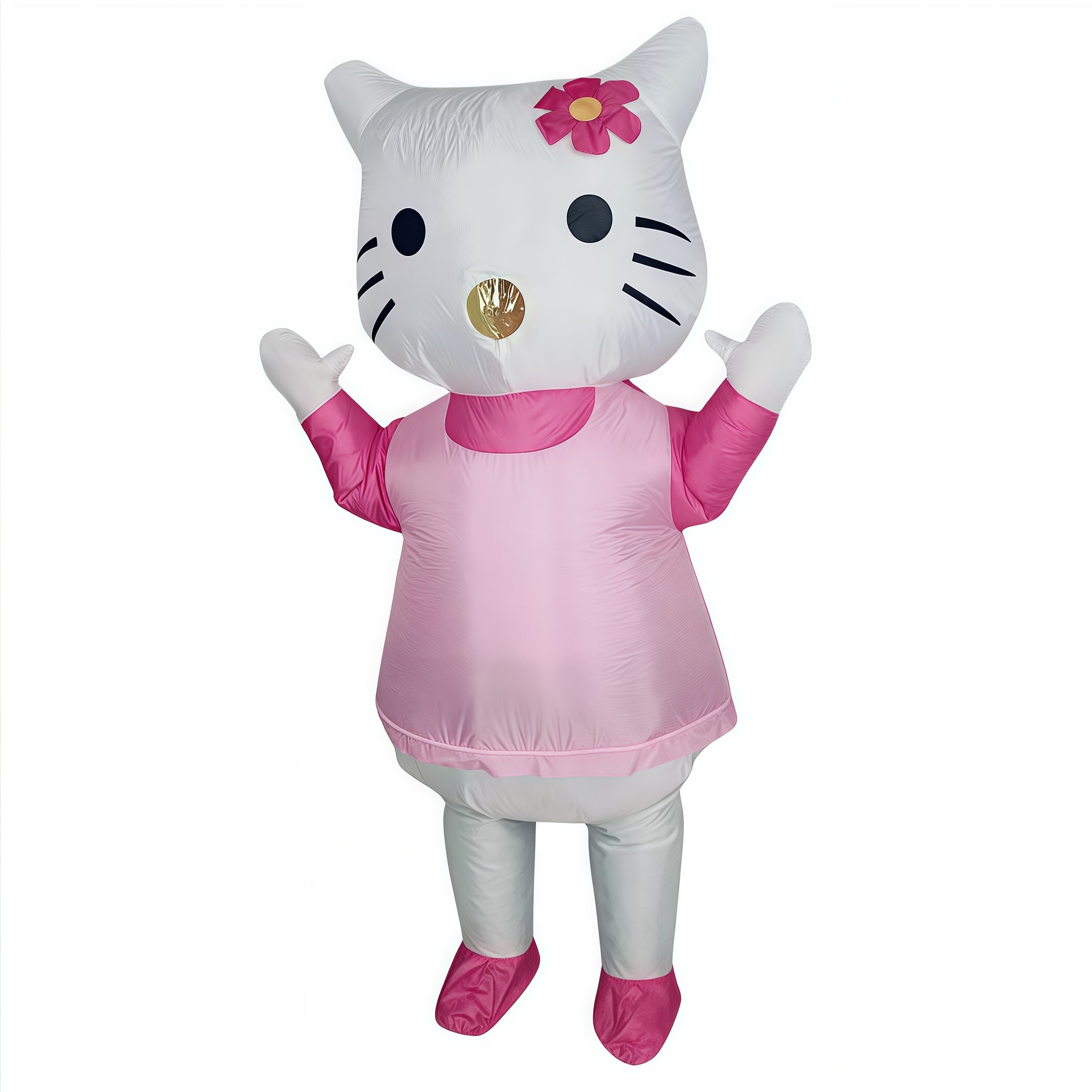 Cartoon transfronterizo nuevo Hellokitty gato ropa inflable personalizada cos lindo extraño juego de ropa inflable lote