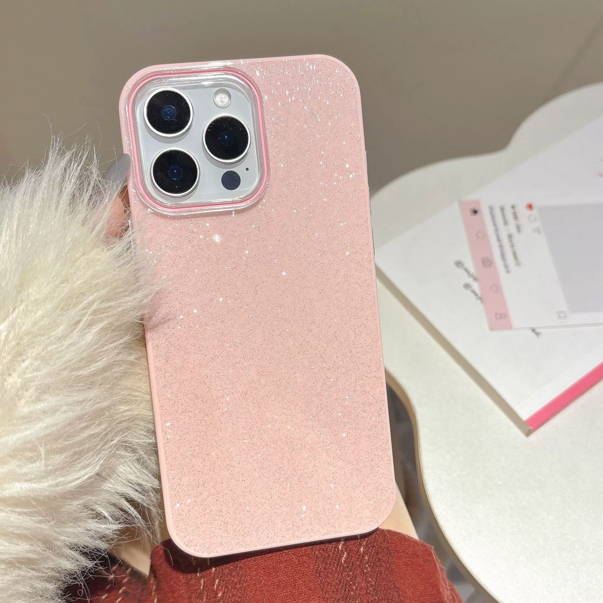 Apple, прозрачная пудра loose, совместимый трендовый чехол для телефона, iPhone16, 16примакс, 14, 13