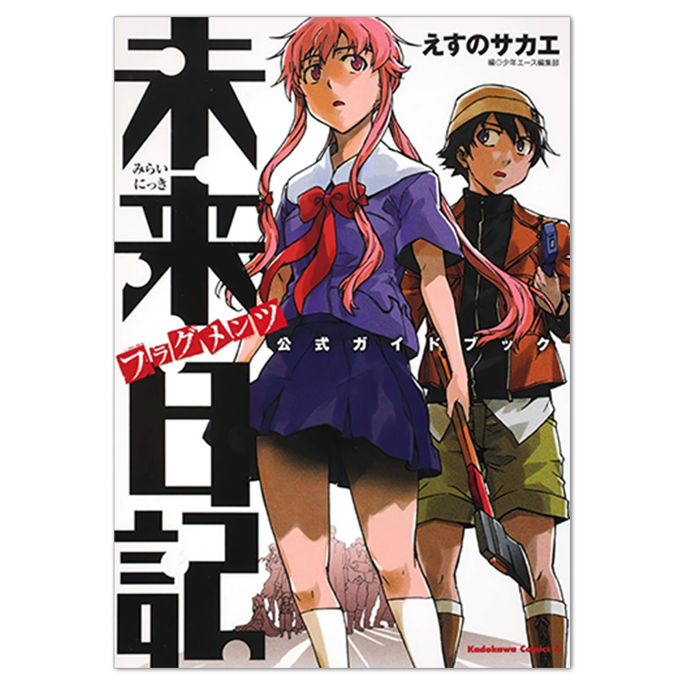 Плакат-наклейка Mirai Nikki (Future Diary) — аниме-мурал, разные размеры (10×15–50×70 см)