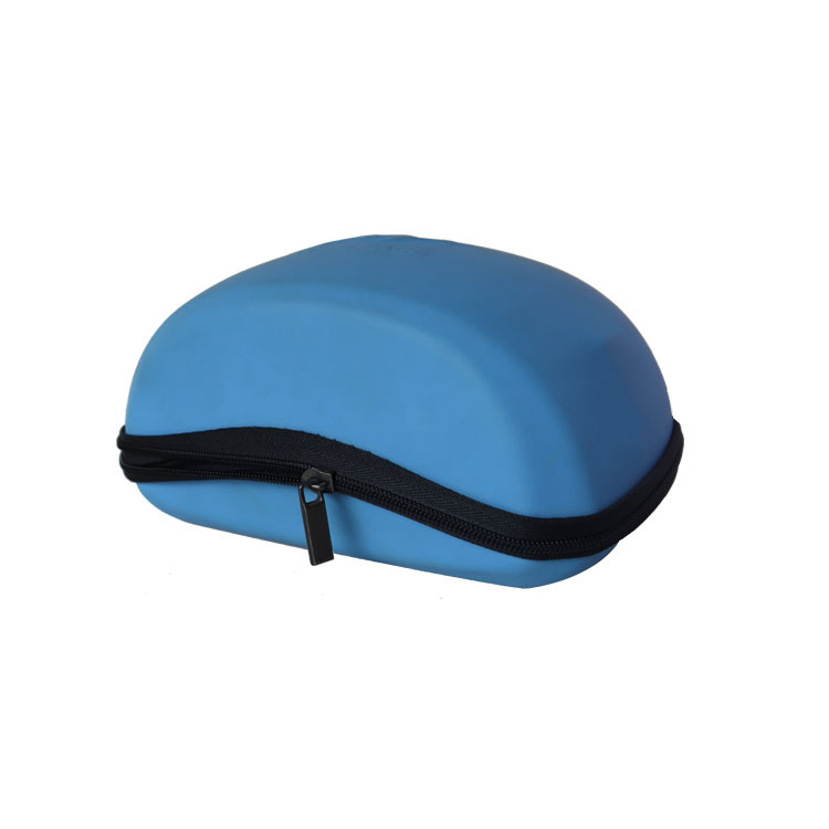防震防尘EVA滑雪镜收纳盒PU面料滑雪镜收纳包运动护目镜保护盒