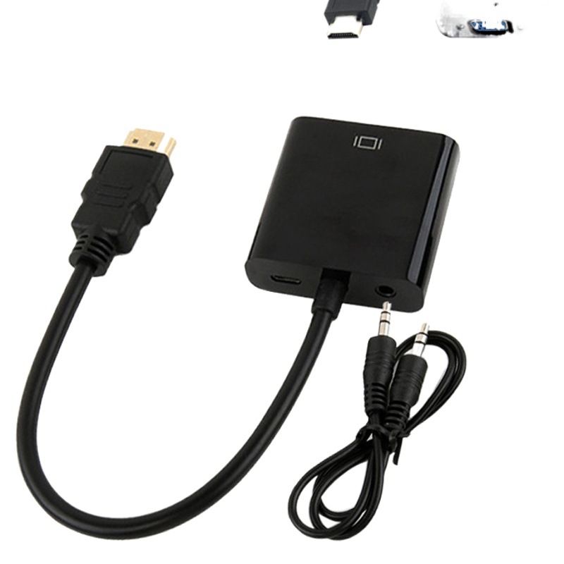 Mirco dvii miniHDMI a VGA HD adaptador de cable convertidor ordenador misma pantalla TV Monitor