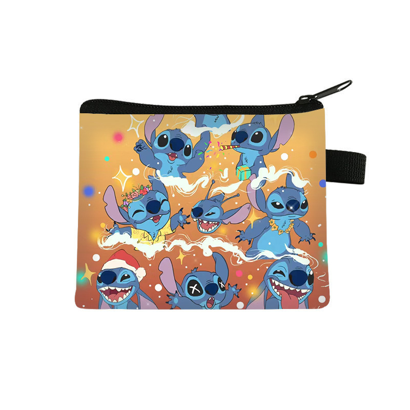 Nuevo patrón de bolso de cambio para niños bolso de tarjetas portátiles bolso de monedas bolso de almacenamiento de llaves de poliéster bolso de mano se puede distribuir