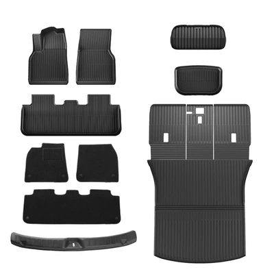 Mats Front and Rear Trunk – Modelə uyğun ayaqaltı - renewed-y-full-car-floor-mat-one-piece-mat-trunk-door-sill-strip