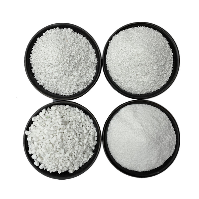 陶瓷砂耐磨骨料盘子碗破碎白瓷砂 喷砂除锈用防滑白色陶瓷颗粒