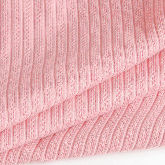 In stock pit jacquard rib knitted fabric four-side stretch autumn pajamas rib homewear fabric