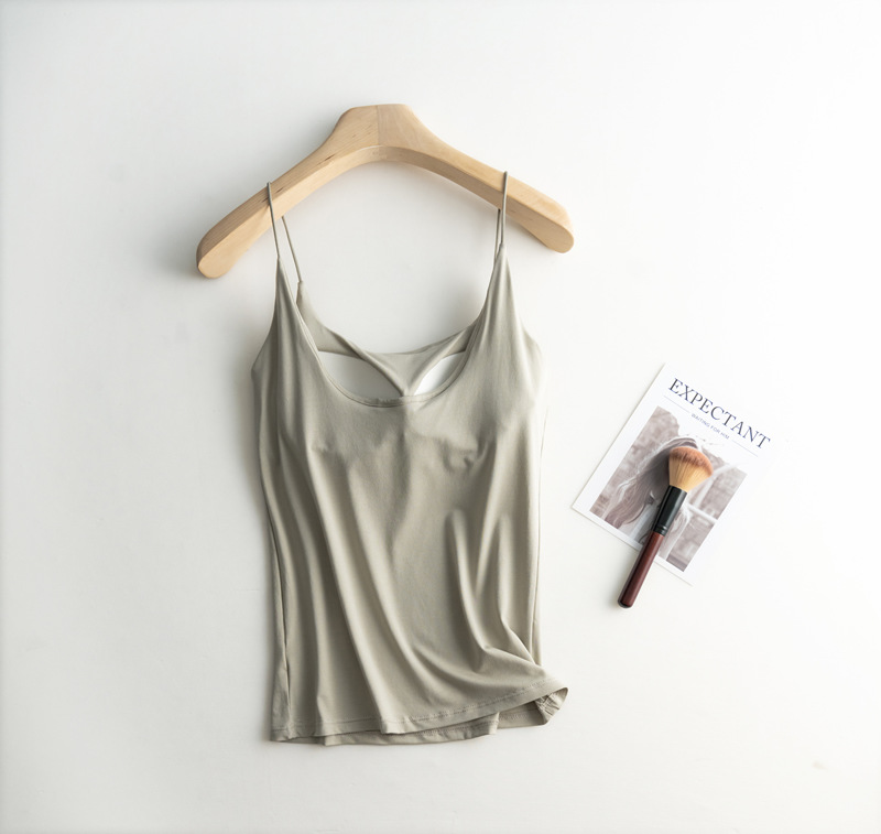 Description Picture 4 of itemTop Female Camisoles Women Camisoles Summer Girl Sexy Strap Cotton Sleeveless Thin Camisole Vest All-match Lingerie T-shirt