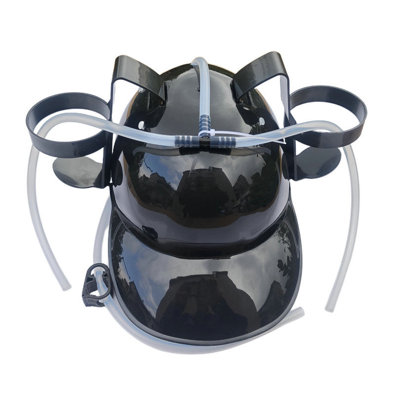 Sombrero casco paja para beber soda Coca-Cola cerveza casco para beber agua sombrero para beber casco para perezoso cabeza de sombrero para beber agua